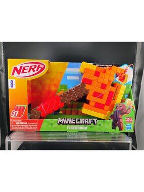 Nerf Minecraft Dungeons Firebrand Blaster Dart Axe 8+ Hasbro